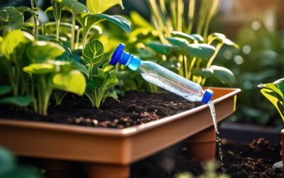 Domowy sposób na nawadnianie kropelkowe z plastikowej butelki